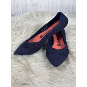 Rothy's Women's Navy Pointed Knit Flats
